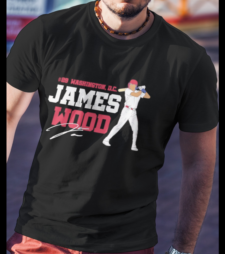 James Wood Washington D.C. Nationals MLB 2026 T-Shirt