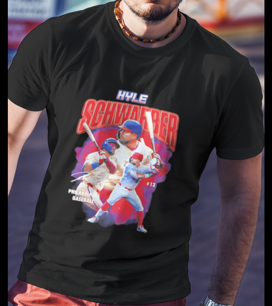 Kyle Schwarber Phillies Baseball #12 Collage 2026 T-Shirt