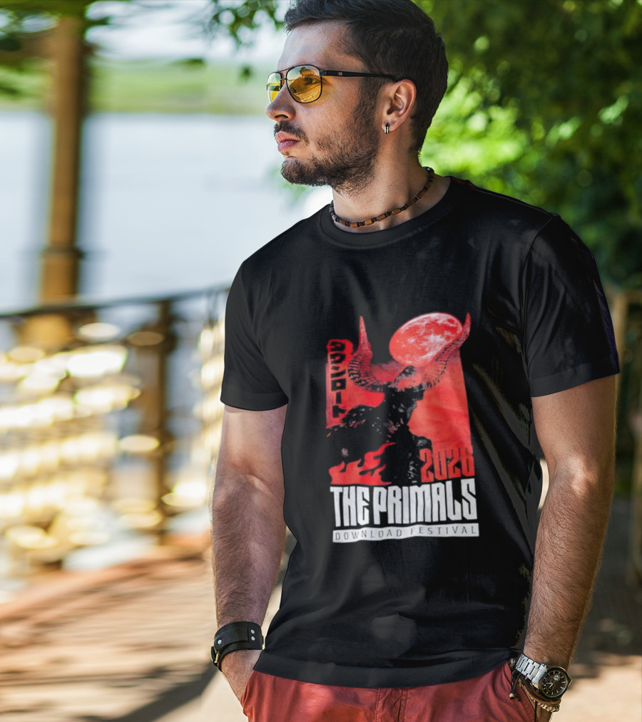 The Primals Download Festival 2026 Blood Moon 1312 Red Horns T-Shirt