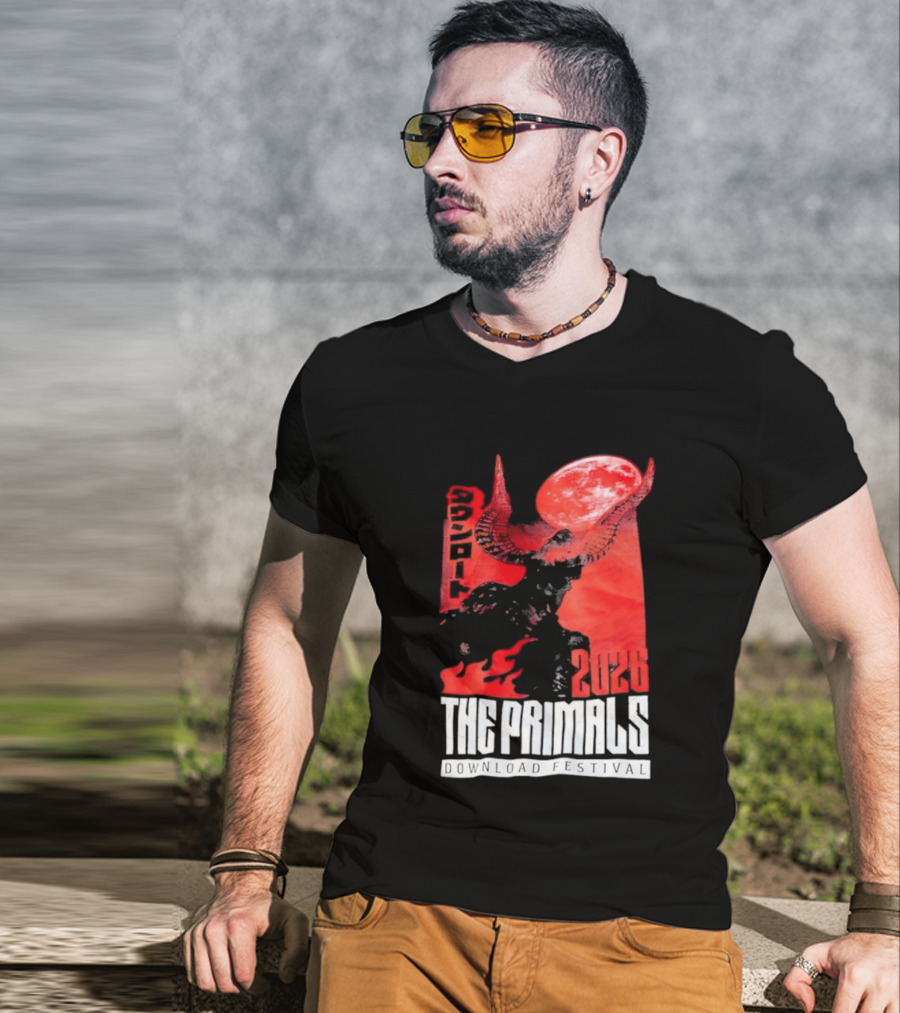 The Primals Download Festival 2026 Blood Moon 1312 Red Horns T-Shirt
