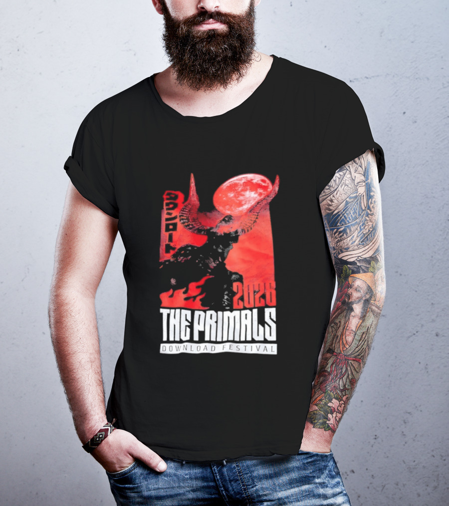 The Primals Download Festival 2026 Blood Moon 1312 Red Horns T-Shirt