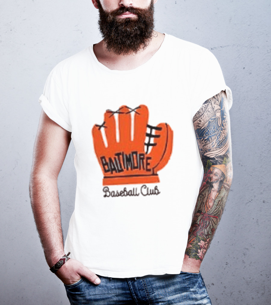 MLB Baltimore Orioles Baseball Club Orange Glove Always Better In Baltimore T-Shirt