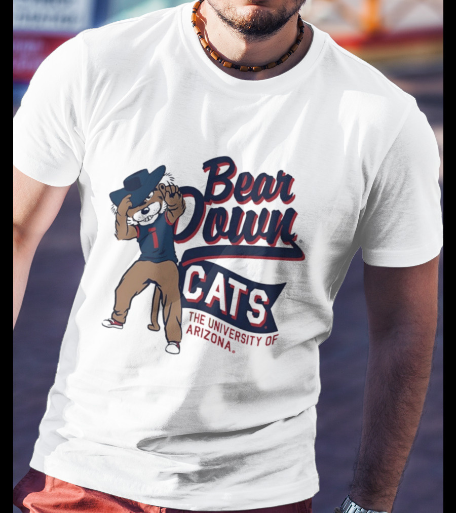 Bear Down Cats University Of Arizona Wildcat Spirit T-Shirt