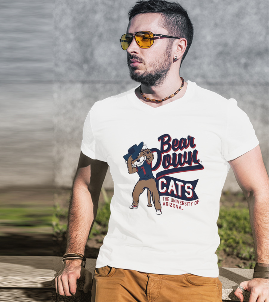 Bear Down Cats University Of Arizona Wildcat Spirit T-Shirt