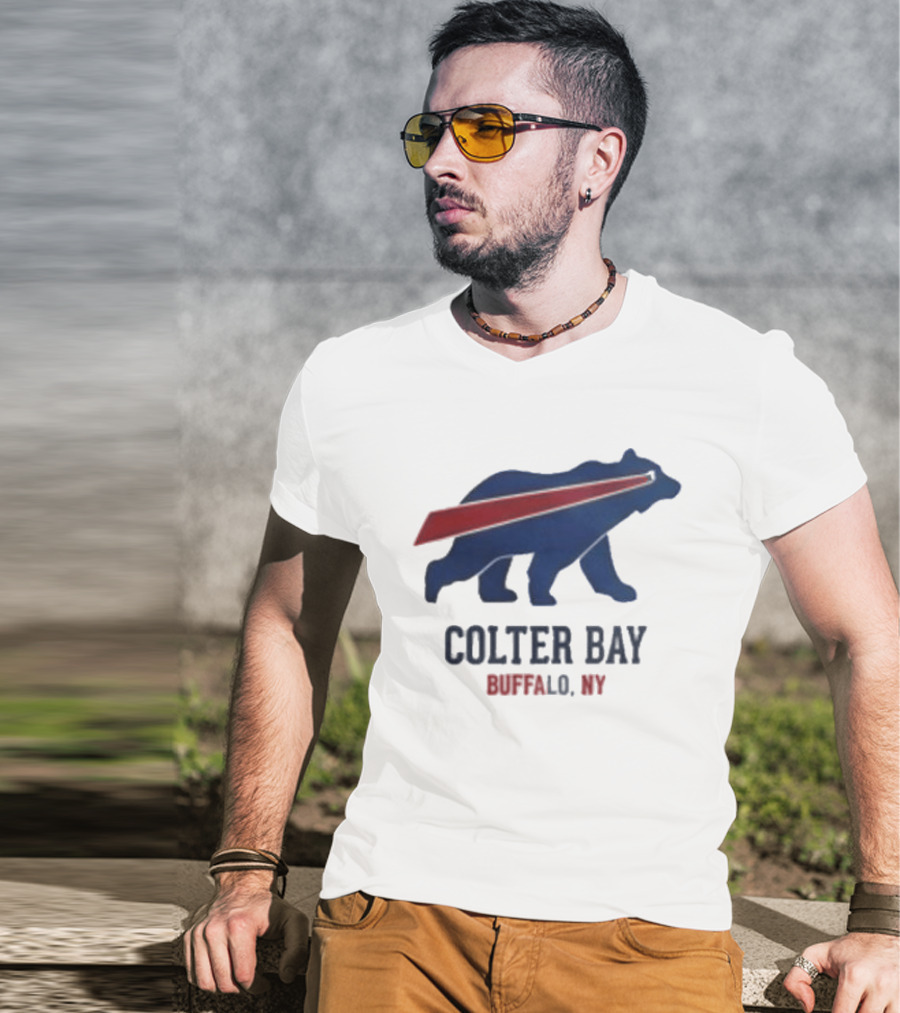 Buffalo Bills Colter Bay NY Beers Make Me Wanna Shout T-Shirt