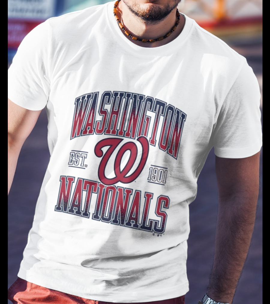 Washington Nationals Est 1901 MLB Baseball Vintage Red T-Shirt