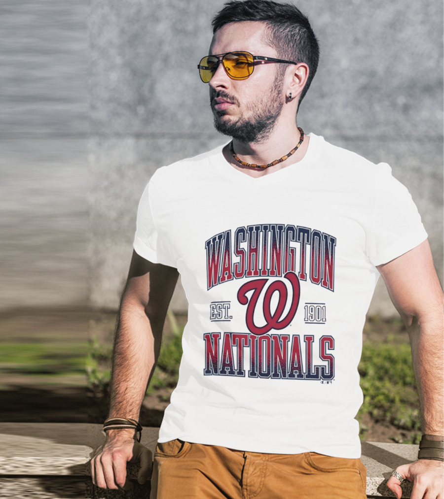 Washington Nationals Est 1901 MLB Baseball Vintage Red T-Shirt