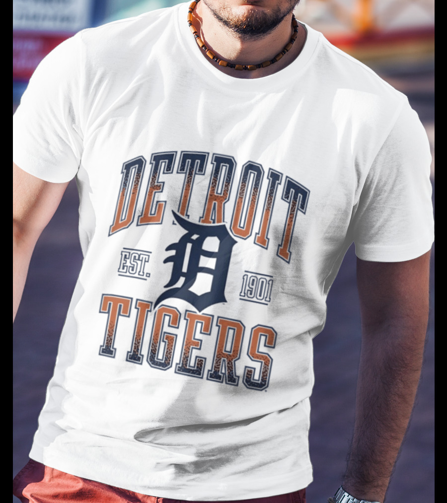 Detroit Tigers Est 1901 MLB Baseball T-Shirt