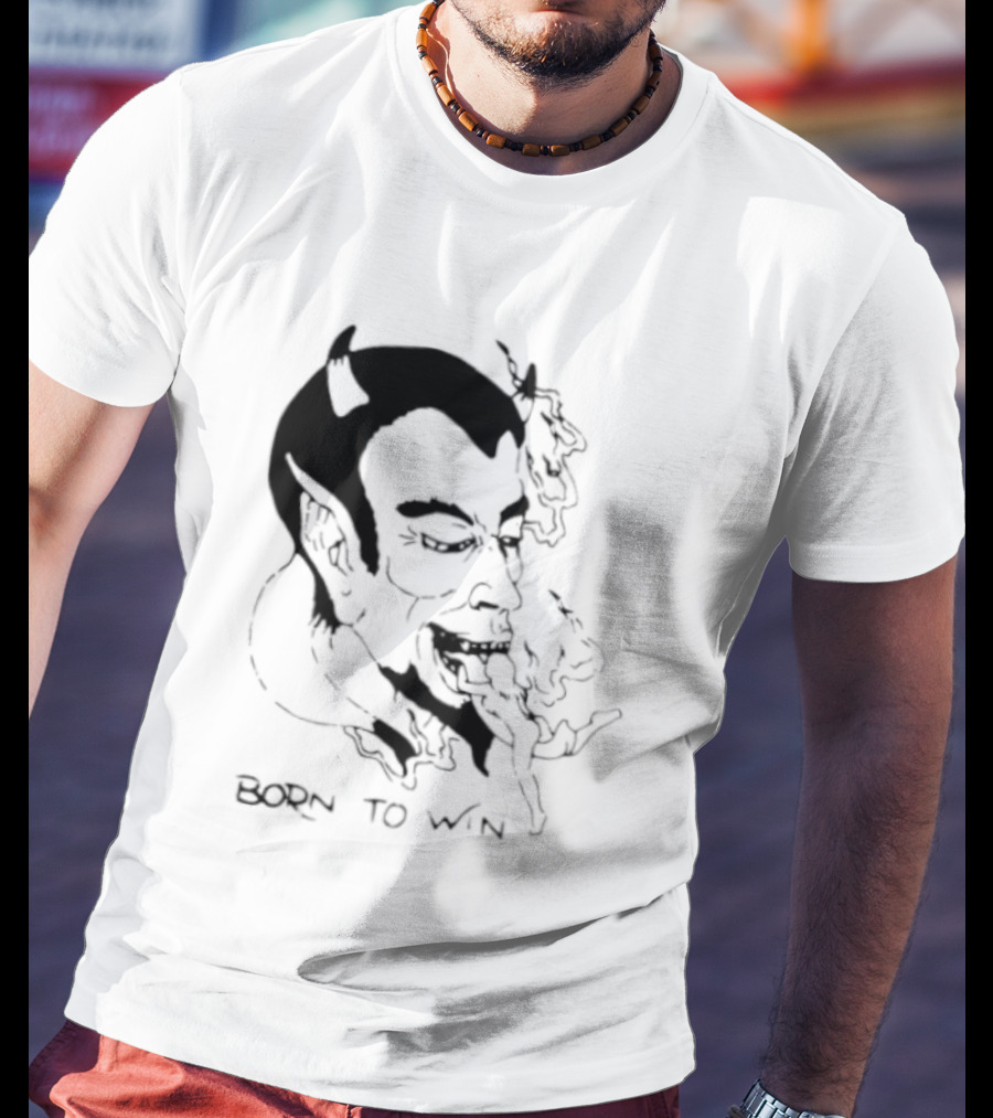 Devil Eating Person Born To Win T-Shirt