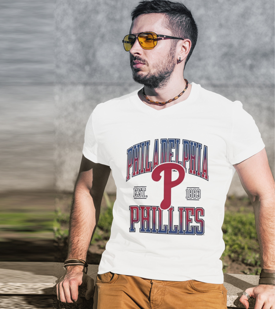 Philadelphia Phillies Est 1883 MLB Baseball P Icon Classic Team T-Shirt
