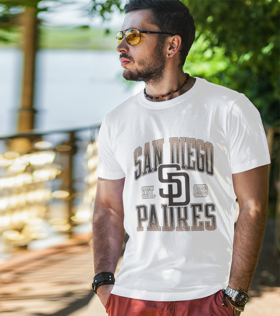 San Diego Padres Est 1969 MLB SD Logo Baseball T-Shirt