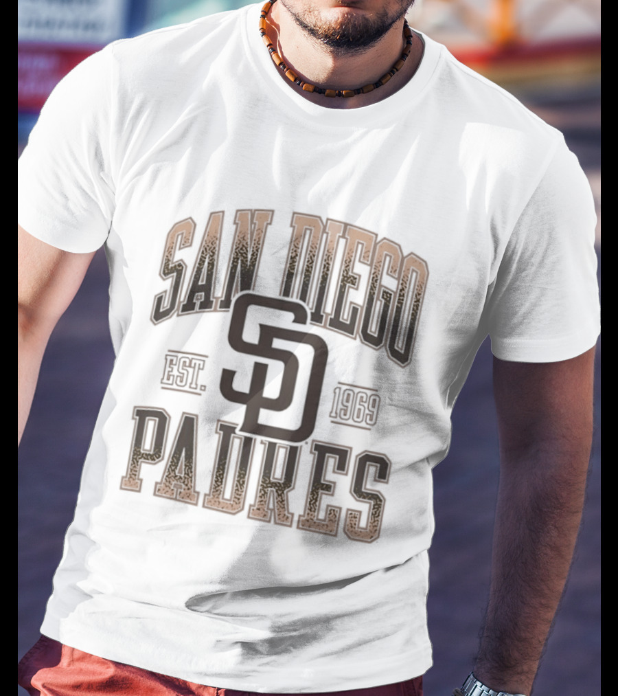 San Diego Padres Est 1969 MLB SD Logo Baseball T-Shirt