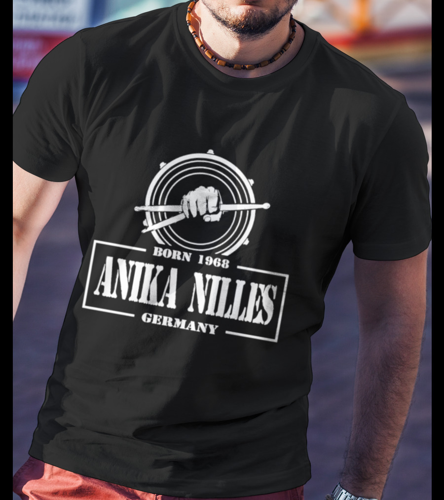 Anika Nilles Born 1968 Germany Drum Sticks T-Shirt