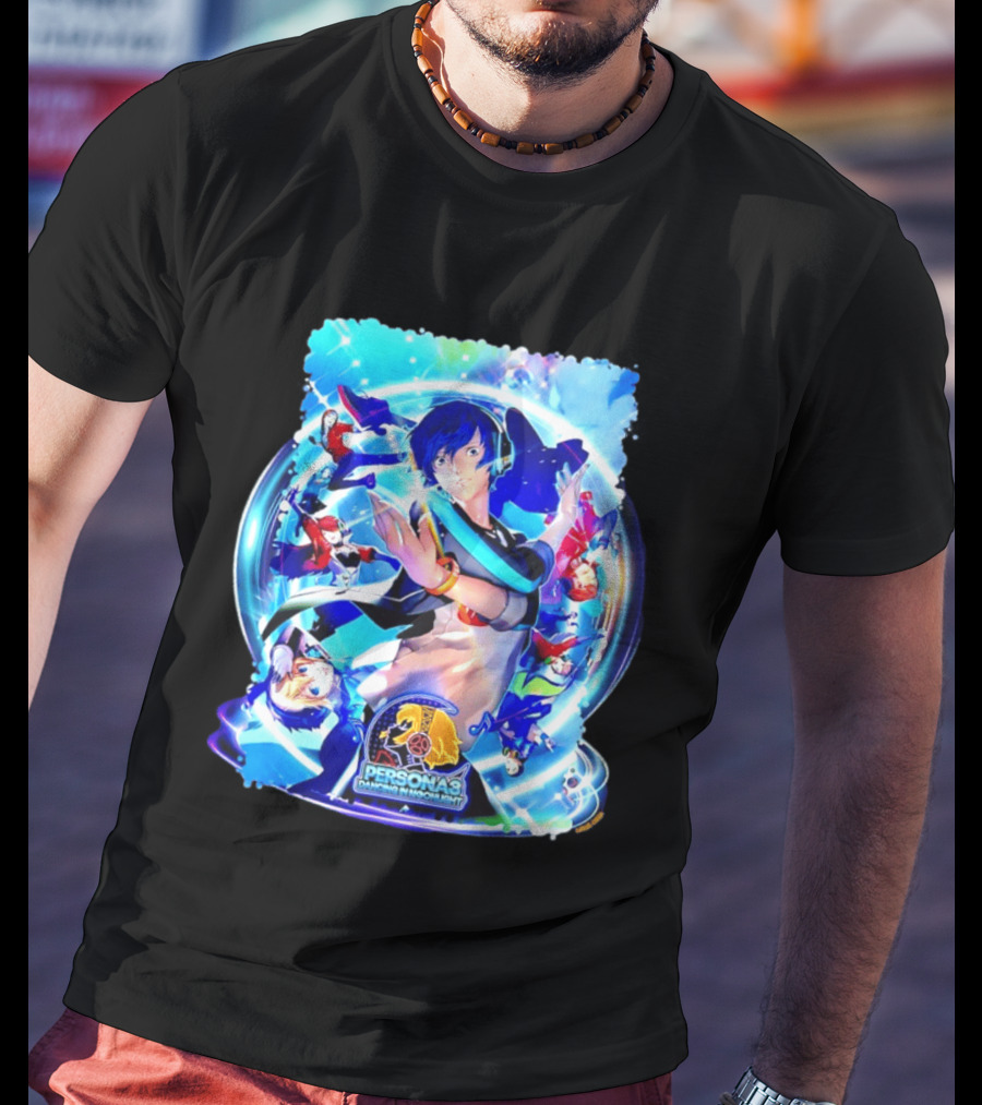 Persona 3 Dancing In Moonlight ATLUS Colorful Character Collage T-Shirt
