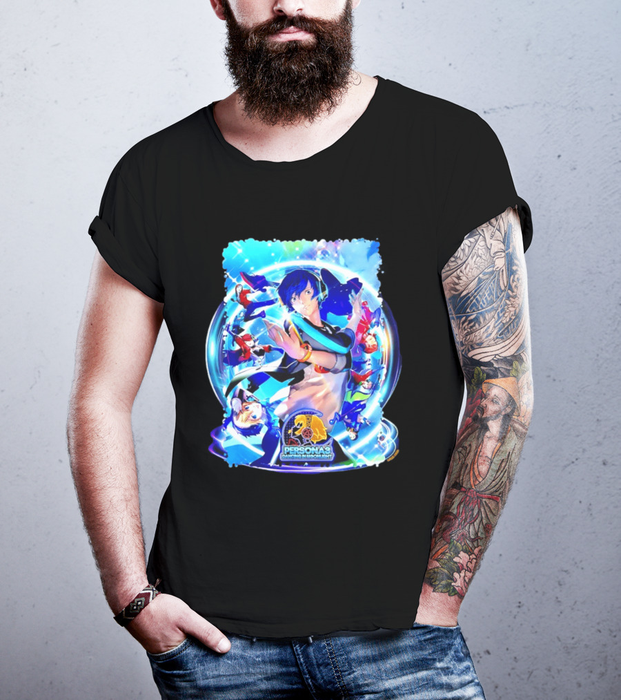 Persona 3 Dancing In Moonlight ATLUS Colorful Character Collage T-Shirt