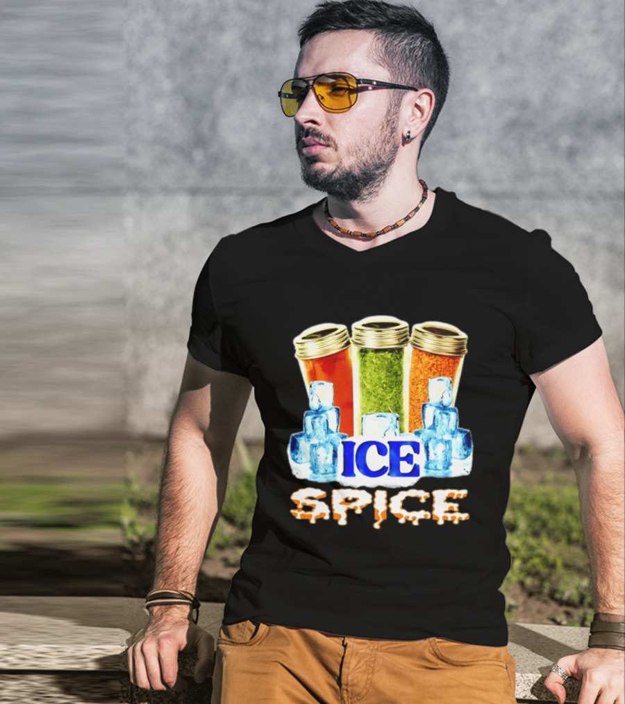 Ice Spice Iced Out Hip Hop Rap Music Funny Wordplay T-Shirt