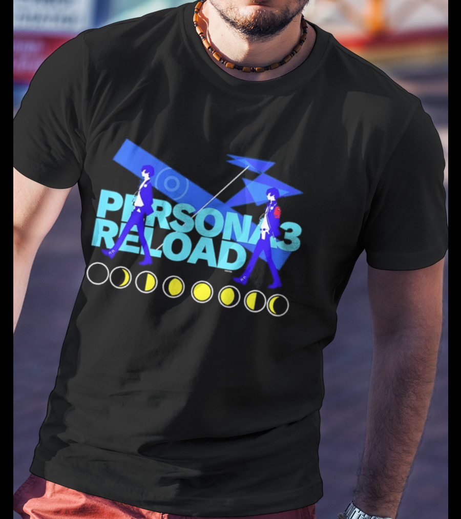 ATLUS Persona 3 Reload Classic Characters Moon Phases T-Shirt