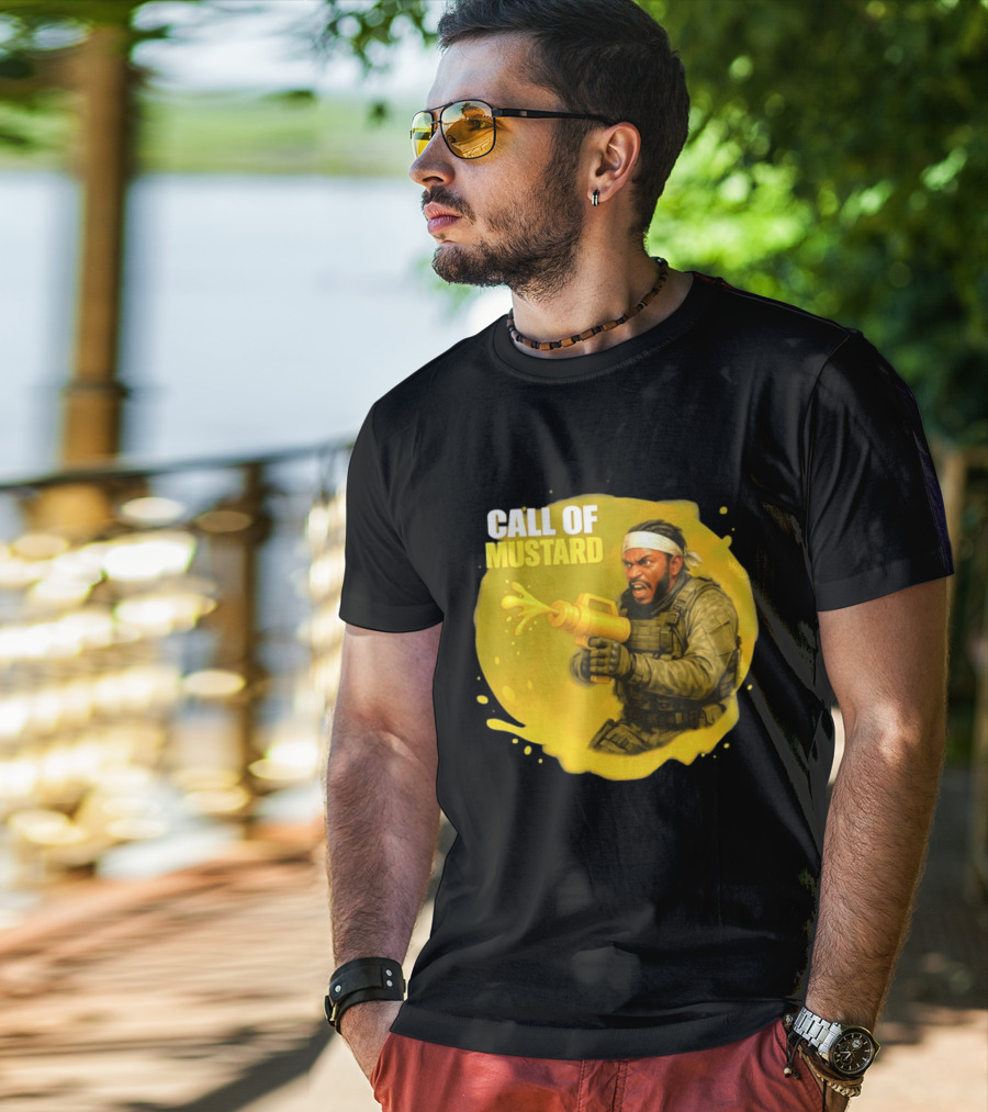 Call Of Mustard Diddy Funny Parody Combat Splash T-Shirt