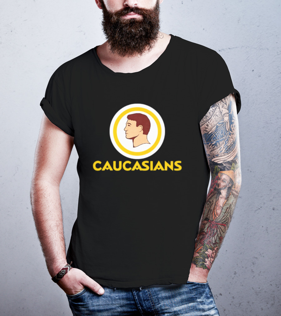 Caucasians Satire Sports Humor Caucasian Face T-Shirt