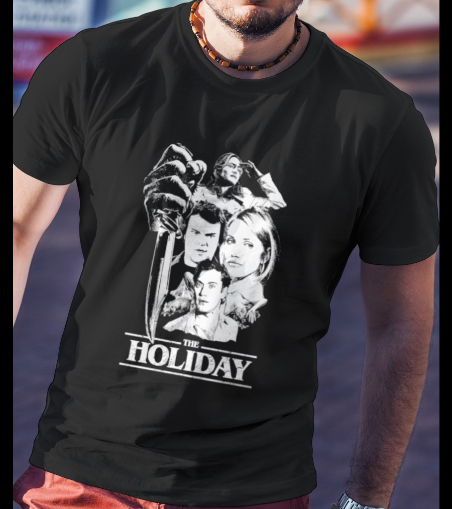 Kate Winslet Jack Black Cameron Diaz Jude Law The Holiday Horror Slasher Mashup T-Shirt