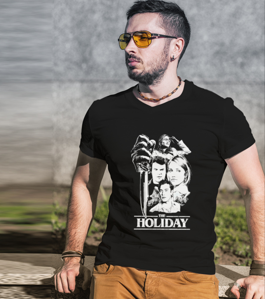 Kate Winslet Jack Black Cameron Diaz Jude Law The Holiday Horror Slasher Mashup T-Shirt
