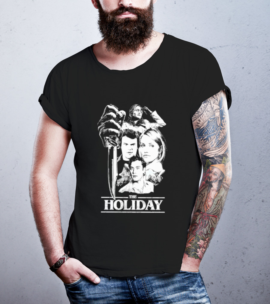 Kate Winslet Jack Black Cameron Diaz Jude Law The Holiday Horror Slasher Mashup T-Shirt