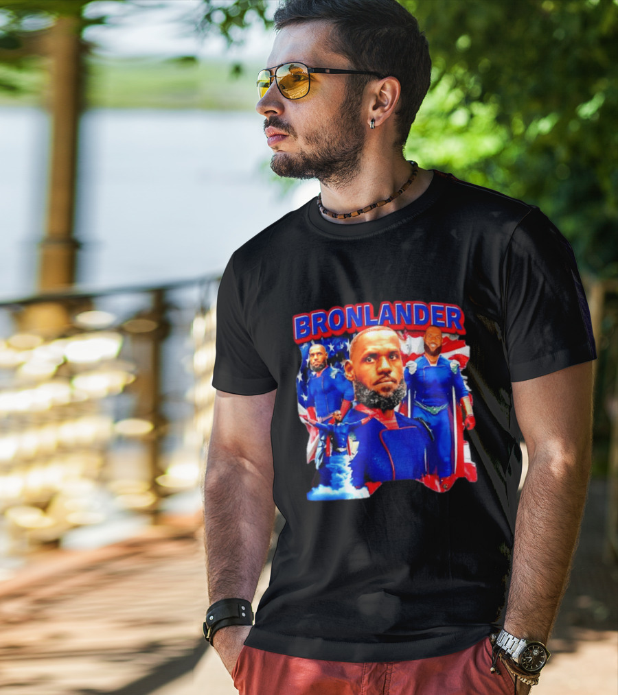 LeBron James Bronlander Basketball Superhero Fusion T-Shirt