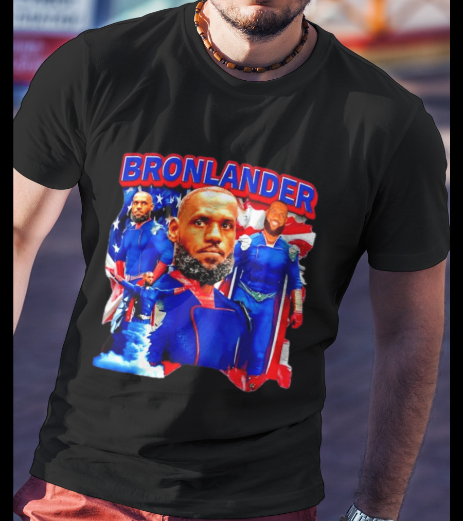 LeBron James Bronlander Basketball Superhero Fusion T-Shirt