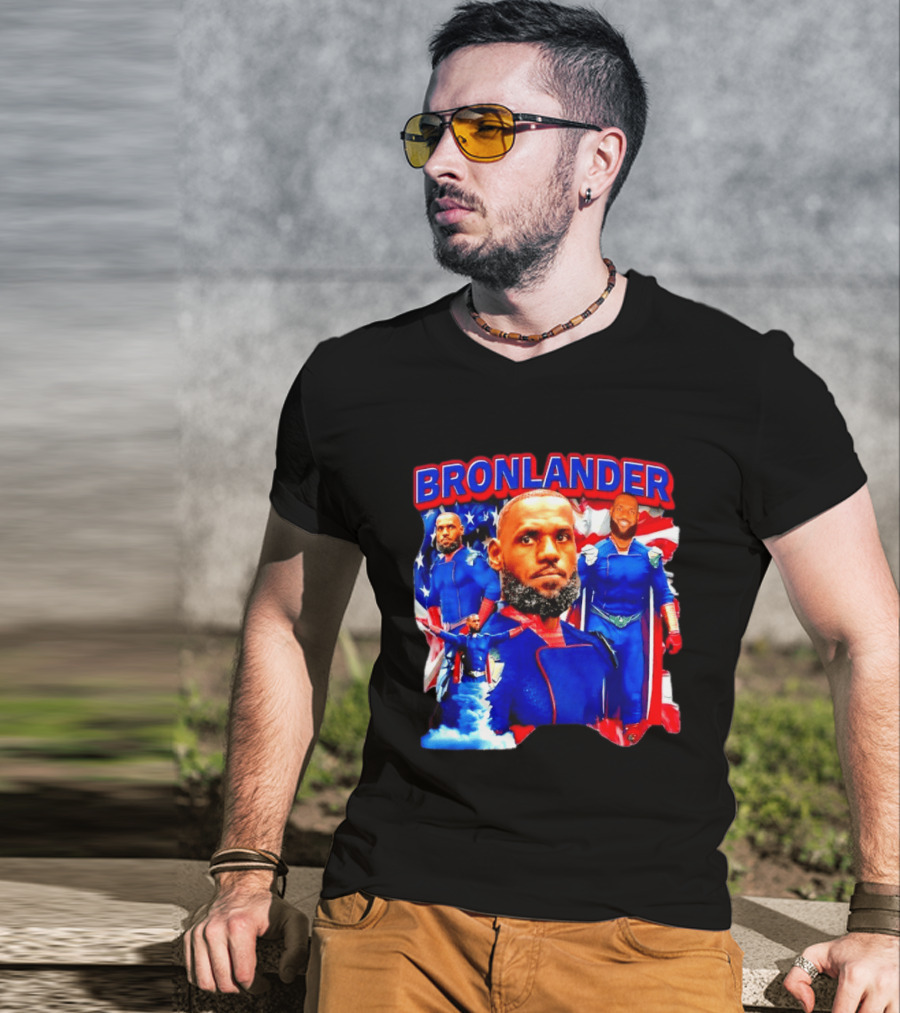 LeBron James Bronlander Basketball Superhero Fusion T-Shirt