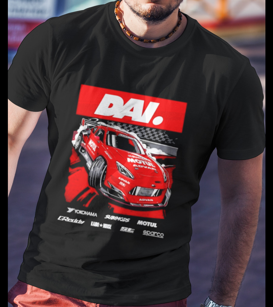 Dai Yoshihara Motul Advan Subimods Greddy Kaido House Sparco Yokohama Racing Car T-Shirt
