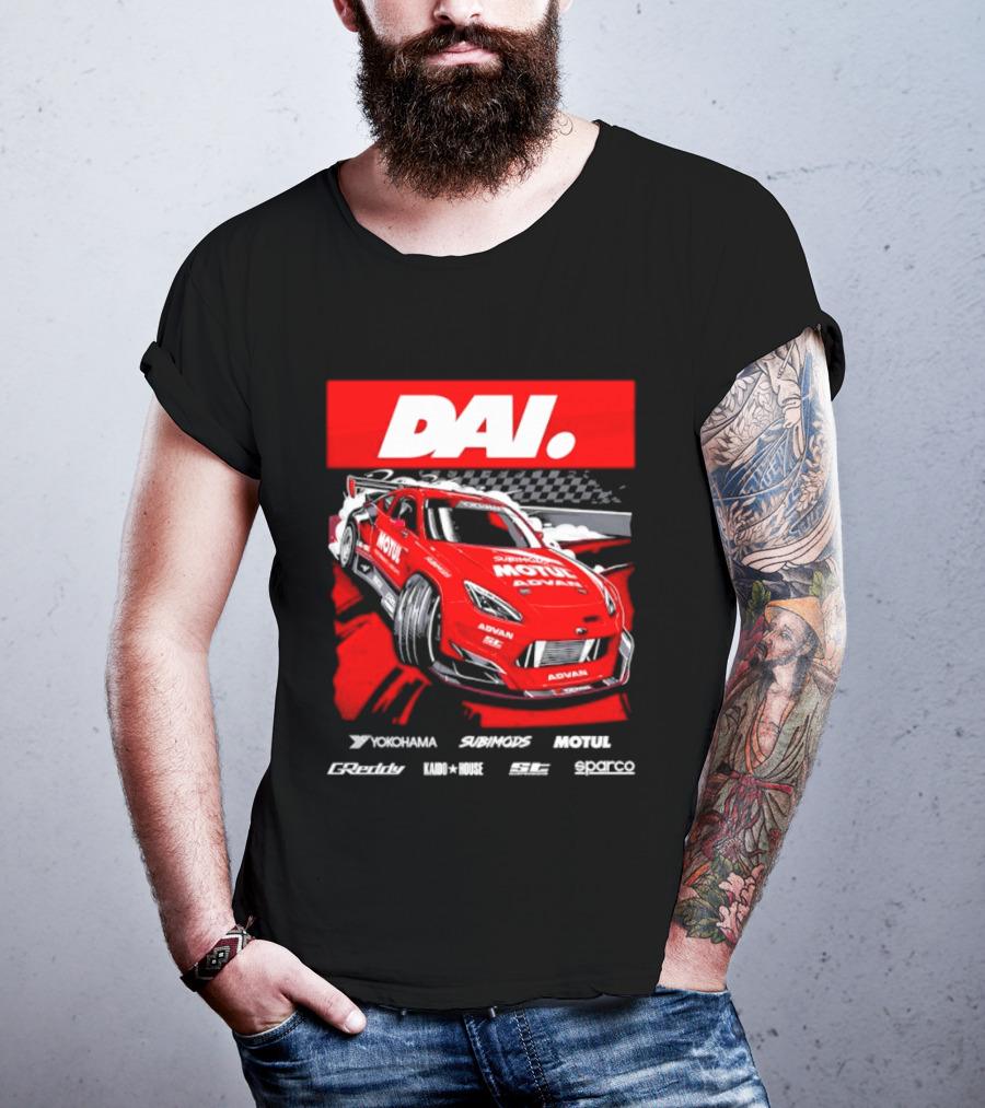 Dai Yoshihara Motul Advan Subimods Greddy Kaido House Sparco Yokohama Racing Car T-Shirt