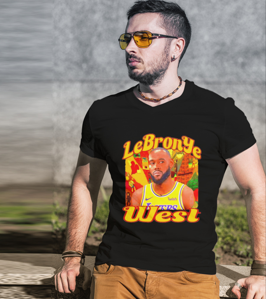 LeBronYe West Los Angeles Lakers Basketball T-Shirt