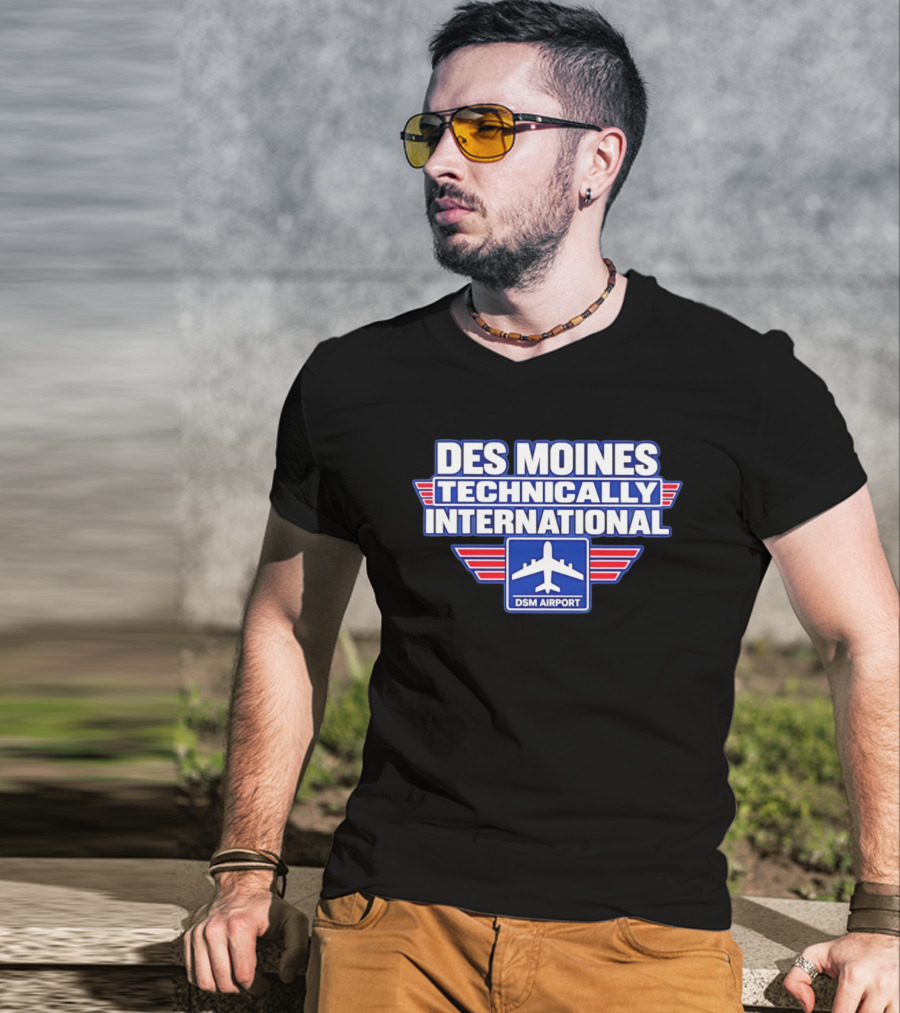 Des Moines Technically International DSM Airport T-Shirt