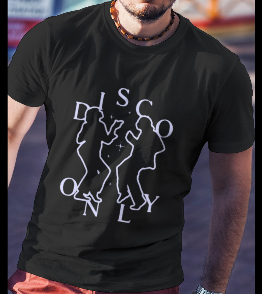 Disco Only Dancing 70s Nightclub Silhouette Retro Vibes T-Shirt