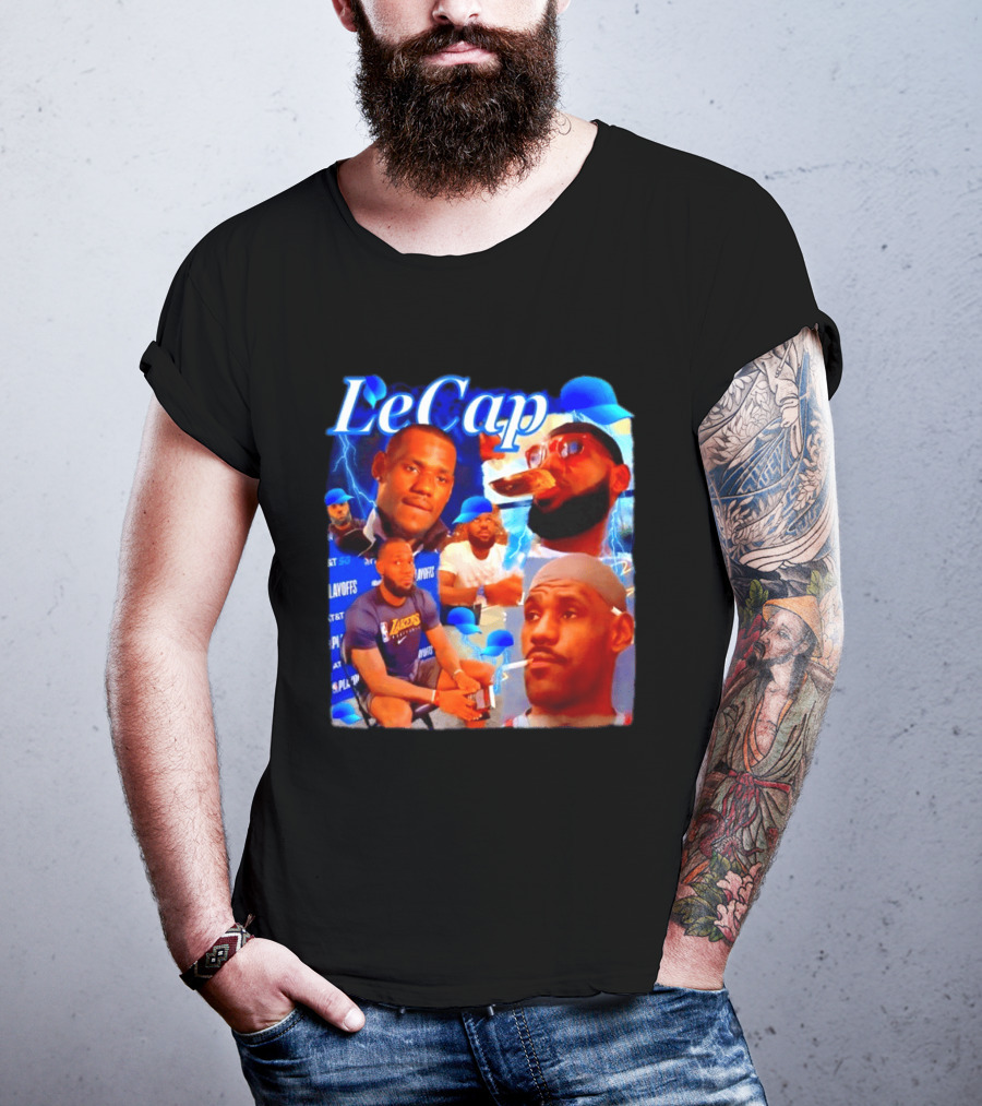 LeBron James LeCap Lakers Playoffs Meme T-Shirt
