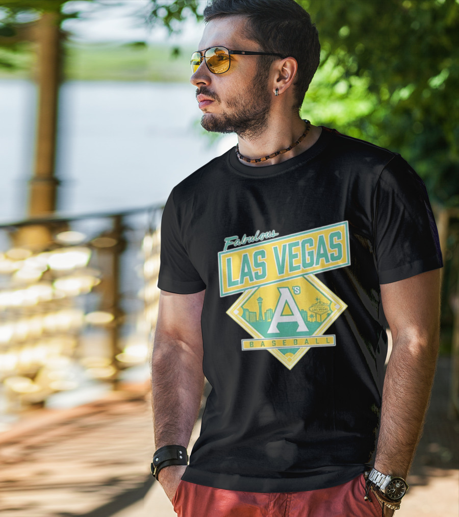 Fabulous Las Vegas A's Baseball 2026 Skyline T-Shirt