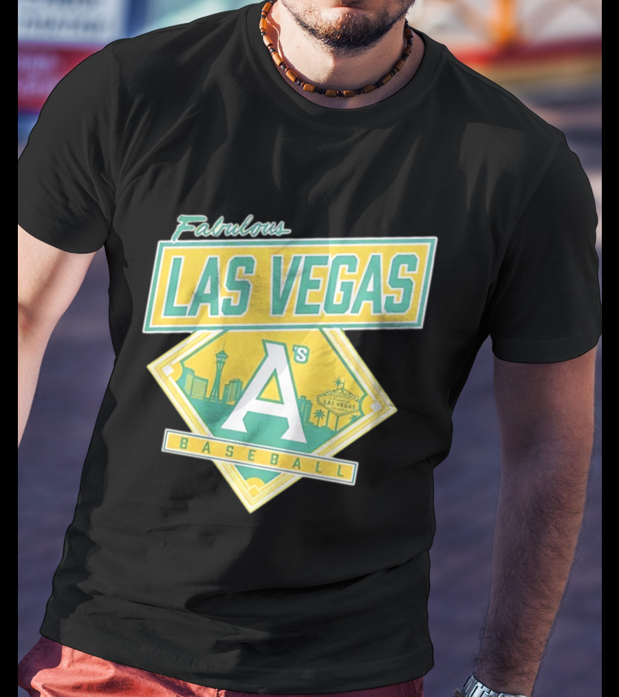 Fabulous Las Vegas A's Baseball 2026 Skyline T-Shirt
