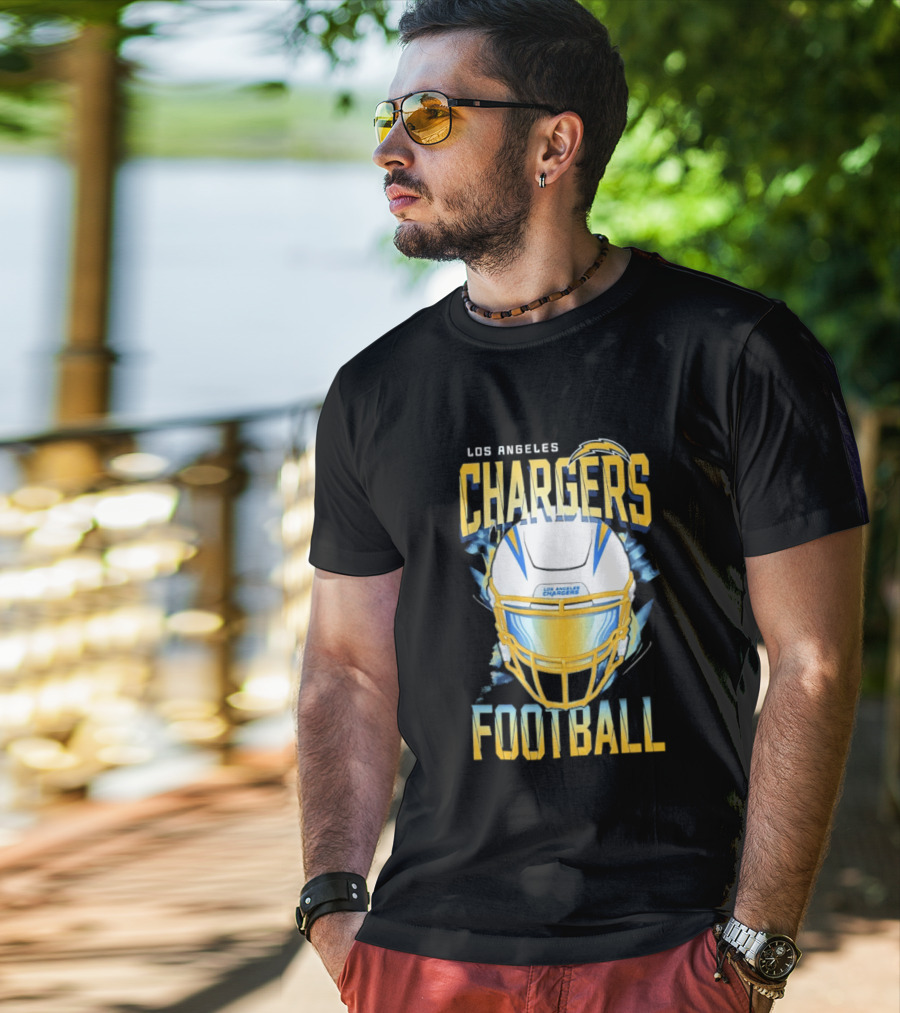 Los Angeles Chargers Football Helmet 2026 Season Team Spirit T-Shirt