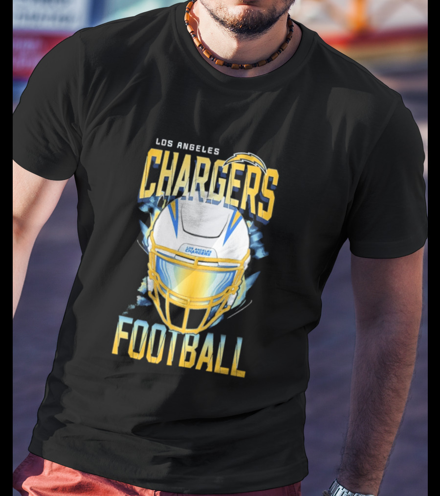 Los Angeles Chargers Football Helmet 2026 Season Team Spirit T-Shirt