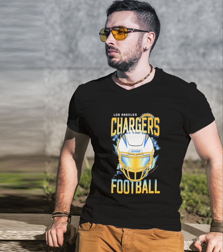 Los Angeles Chargers Football Helmet 2026 Season Team Spirit T-Shirt