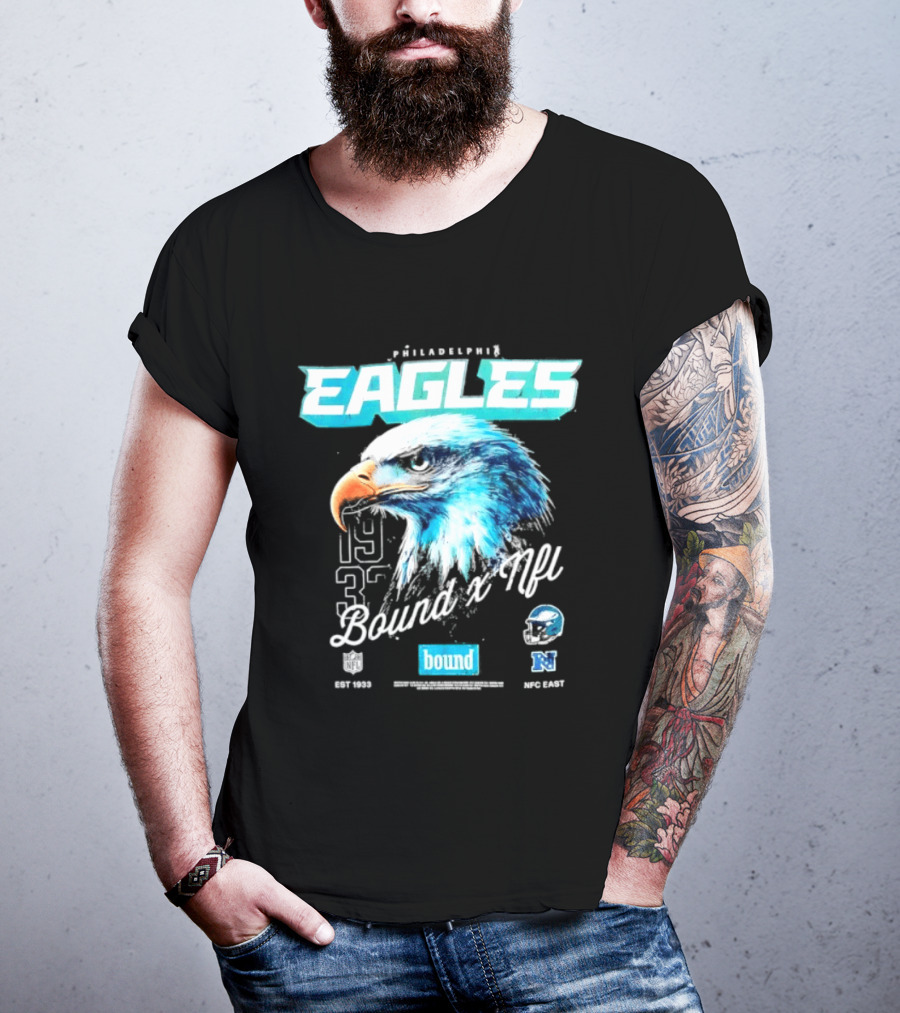 Philadelphia Eagles Bound NFC East 1933 Bird Head Helmet NFL T-Shirt