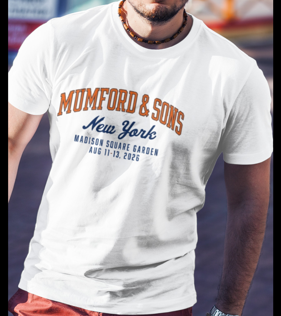 Mumford & Sons New York Madison Square Garden Aug 11 13 2026 T-Shirt