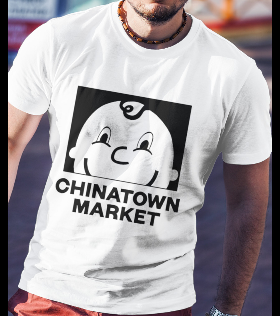 Chinatown Market Smiley Face Retro Cartoon T-Shirt