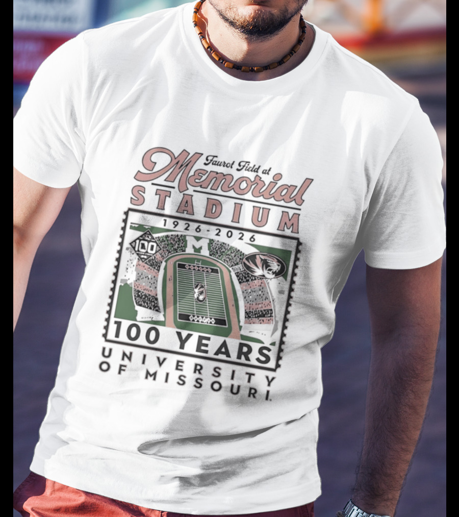 Faurot Field At Memorial Stadium 100 Years 1926 2026 University Of Missouri T-Shirt