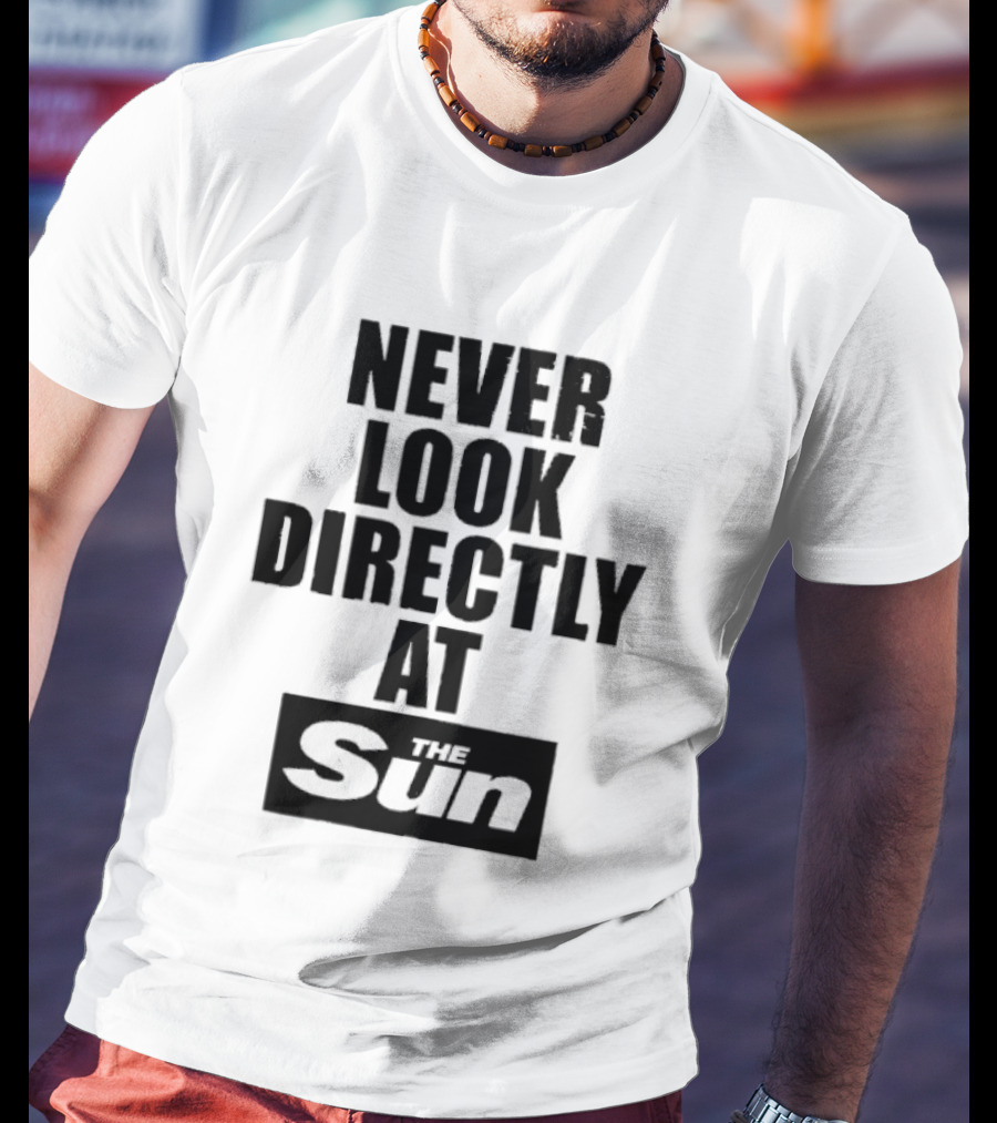 Never Look Directly At The Sun Solar Eclipse Warning T-Shirt
