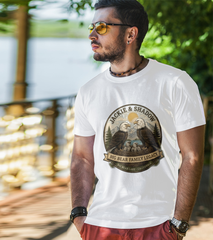 Jackie & Shadow Big Bear Family Legacy Big Bear Lake California Bald Eagles T-Shirt