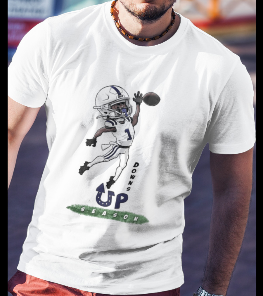 Josh Downs Indianapolis Colts Up Season Football Catch T-Shirt