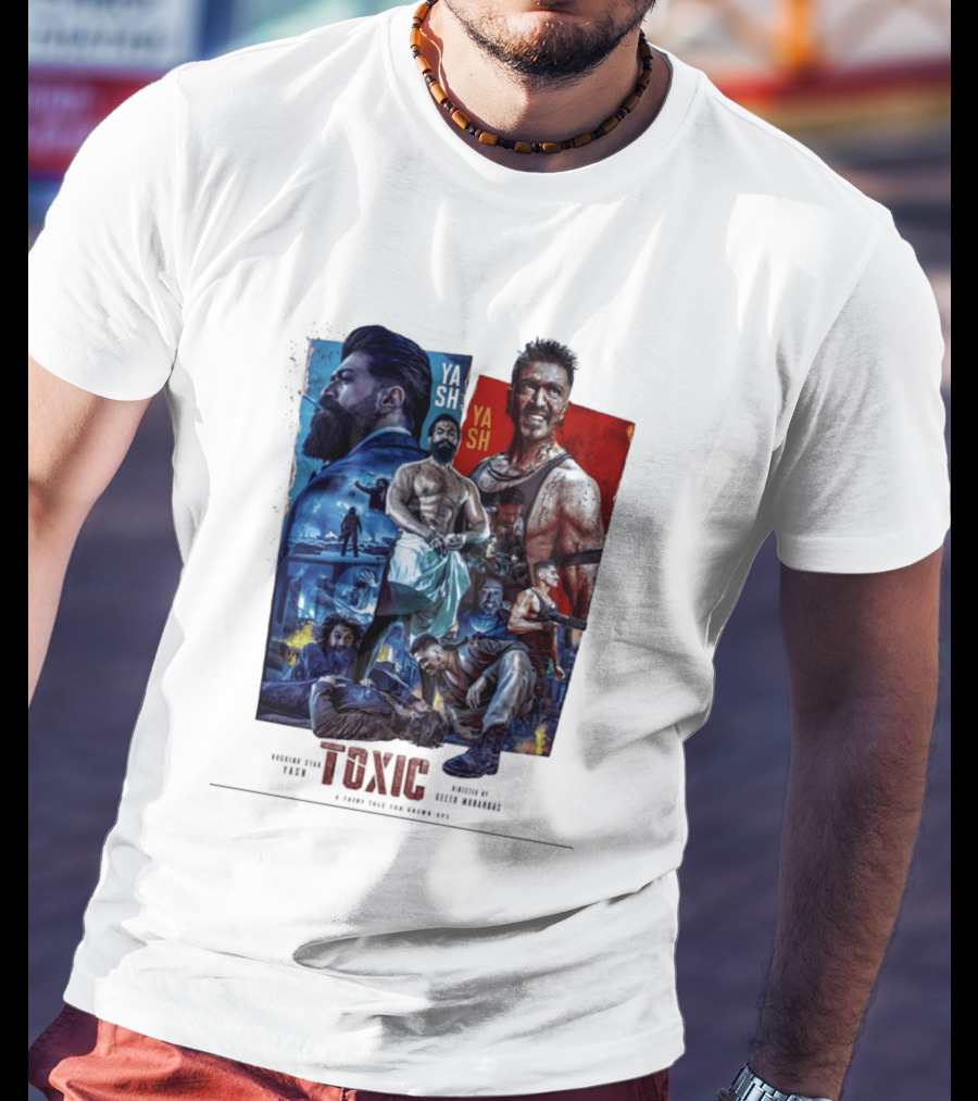 Yash Toxic A Fairy Tale For Grown Ups Rugged Warrior Action Adventure T-Shirt