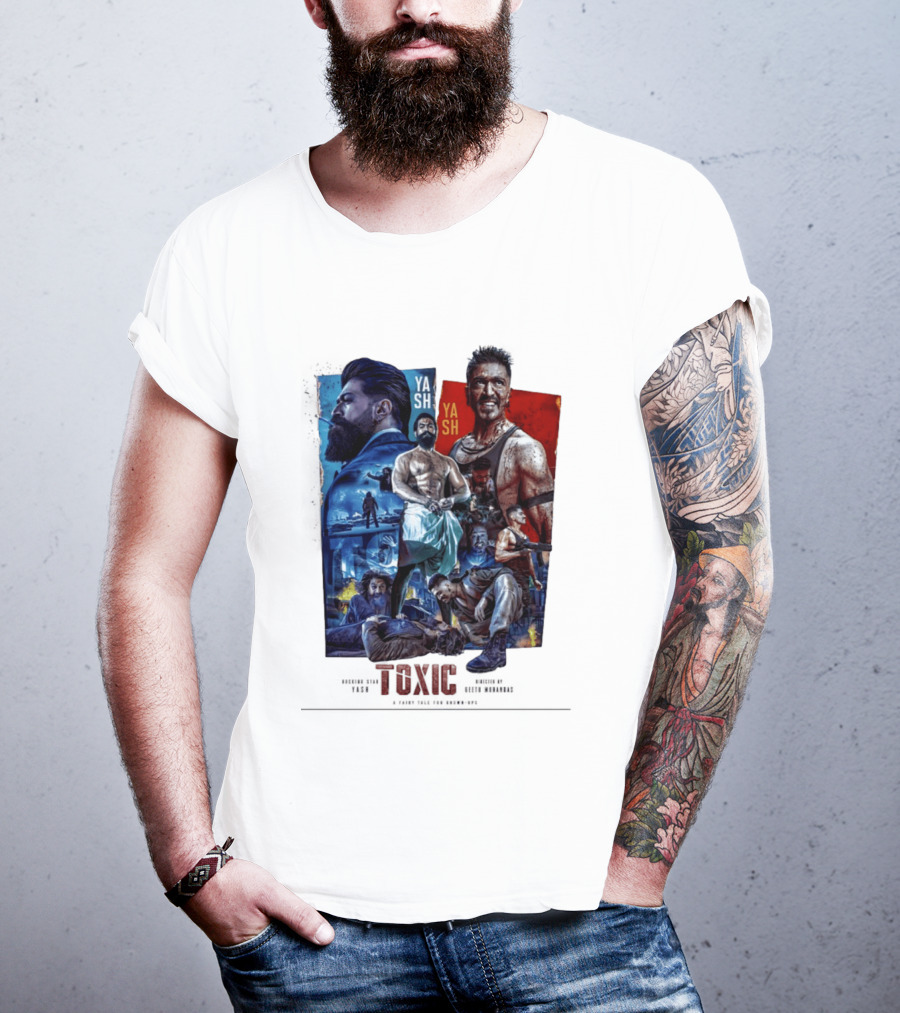 Yash Toxic A Fairy Tale For Grown Ups Rugged Warrior Action Adventure T-Shirt