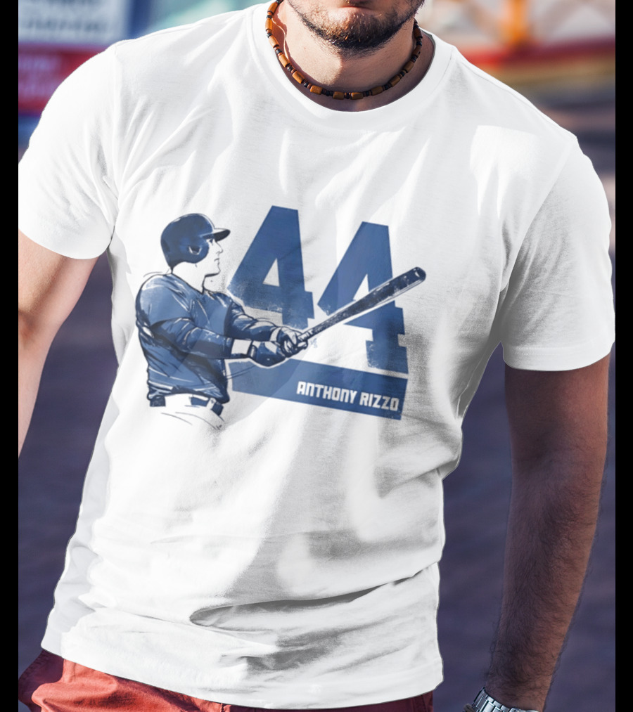 Anthony Rizzo 44 Swing Chicago Cubs Slugger T-Shirt